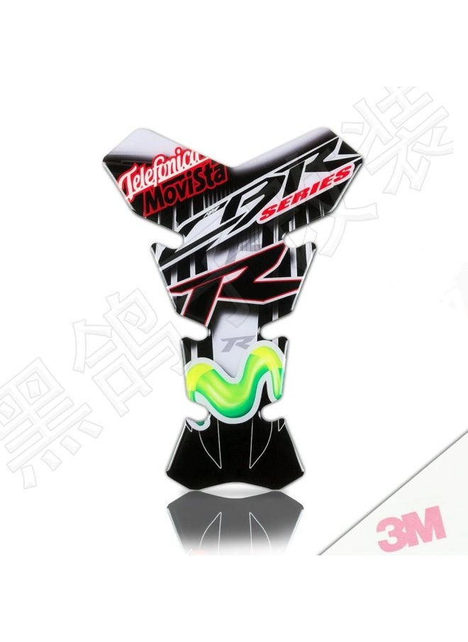 Suitable For Ktm Suzuki Honda Yamaha Motorcycle Stereo Waterproof Fuel Tank Sticker Decorative Fuel Tank Fish Bone Decal-Color:Honda 3 3m No Glue Waterproof And Anti-slip♜♜-Size:Default Item♜♜