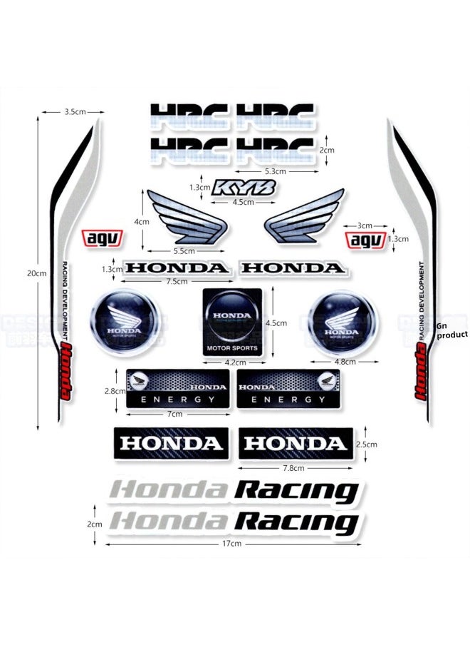 3M Reflective Material Sticker For Honda Motorcycle Modified Waterproof PCX Pedal HONDA Electric Car Decoration-Color:Type B Silver Suit Imported 3m Reflective Material ♢ ♢ ♢ ♢-Size:Default Item♢♢♢♢