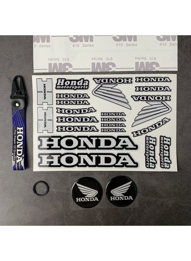 3M Reflective Material Sticker For Honda Motorcycle Modified Waterproof PCX Pedal HONDA Electric Car Decoration-Color:Type B Silver Suit Imported 3m Reflective Material ♢ ♢ ♢ ♢-Size:Default Item♢♢♢♢