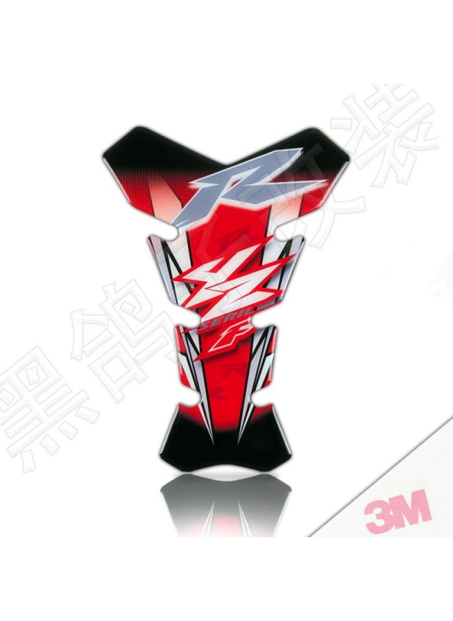 For KTM Suzuki Honda Yamaha Motorcycle Stereo Waterproof Fuel Tank Sticker Decorative Fuel Tank Fishbone Decal-Colour:Burgundy 3m Glue-free Waterproof And Anti-slip-Size:Default Item