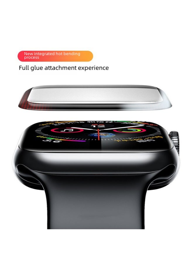 Suitable For AppleWatch Protective Film Apple Watch S10 Full Screen PMMA Curved Surface Hot Bending 8 Generation 45mm HD Film-Color:3D Composite Film (5 Piece Set)-Dimensions:iwatch Ultra*49mm（S7、S8、S9)）