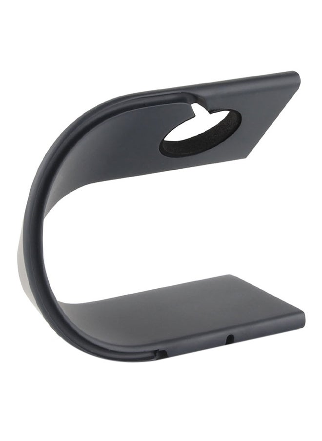 U Shape Aluminum Stand Charger Holder For Apple Watch Grey