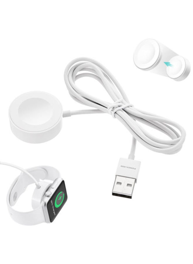 Magnetic Charging Cable For For Apple Watch Series 2/3 White