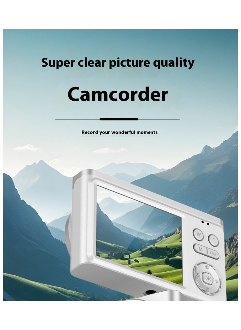 Ccd camera digital camera beauty camera retro HD portable children's camera/purple