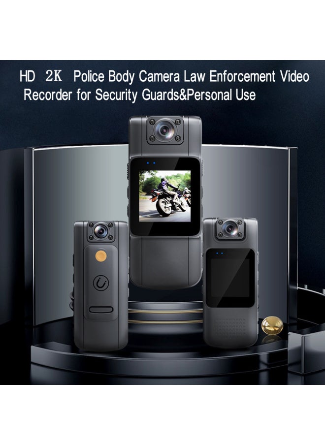 WIFI Digital Camera 2K HD Infrared Night Vision Motorcycle Handheld Back Clip HD Law Enforcement Recorder-Color:L11  1080P