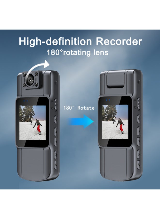 WIFI Digital Camera 2K HD Infrared Night Vision Motorcycle Handheld Back Clip HD Law Enforcement Recorder-Color:L11  1080P