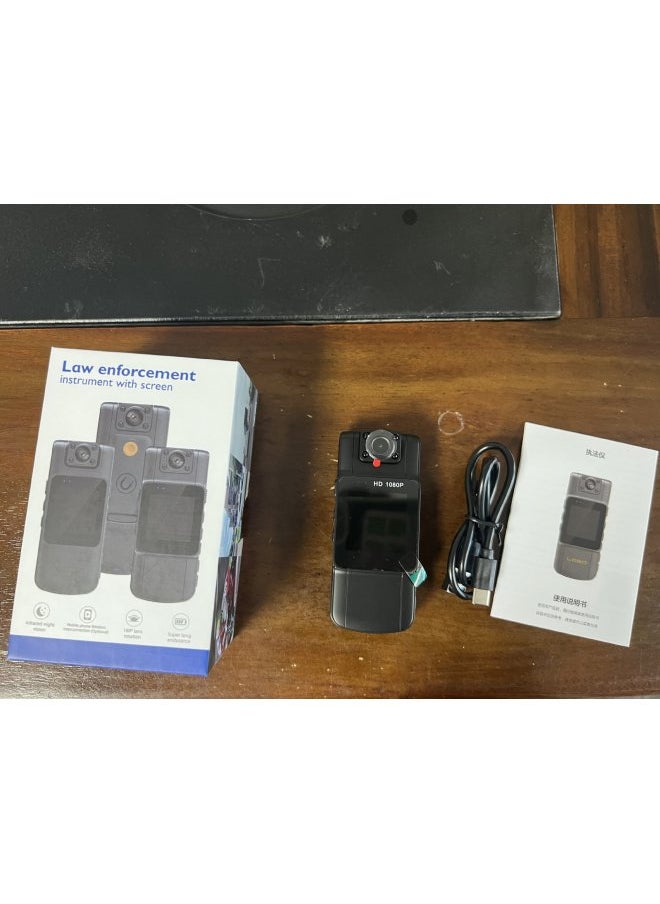 WIFI Digital Camera 2K HD Infrared Night Vision Motorcycle Handheld Back Clip HD Law Enforcement Recorder-Color:L11  1080P