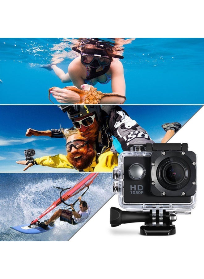 Outdoor Sports Camera Dv3c Digital Waterproof Sj4000 1080p A7 High Definition Waterproof Digital Camera-Color:Pink