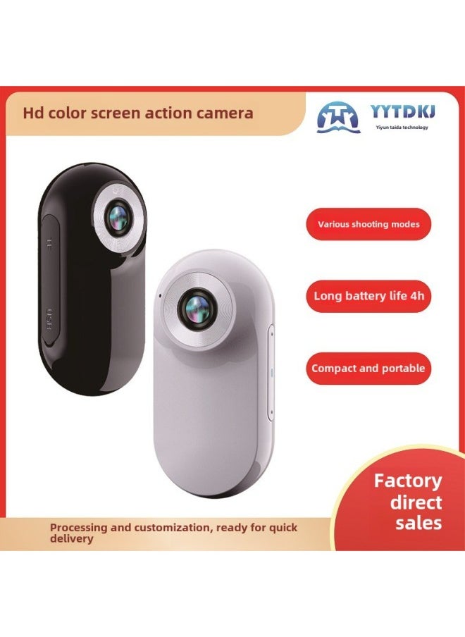 Thumb Camera Sports DV Outdoor Portable Riding Pocket Sports Camera Driving Recorder With Screen-Color:Thumb Camera Black