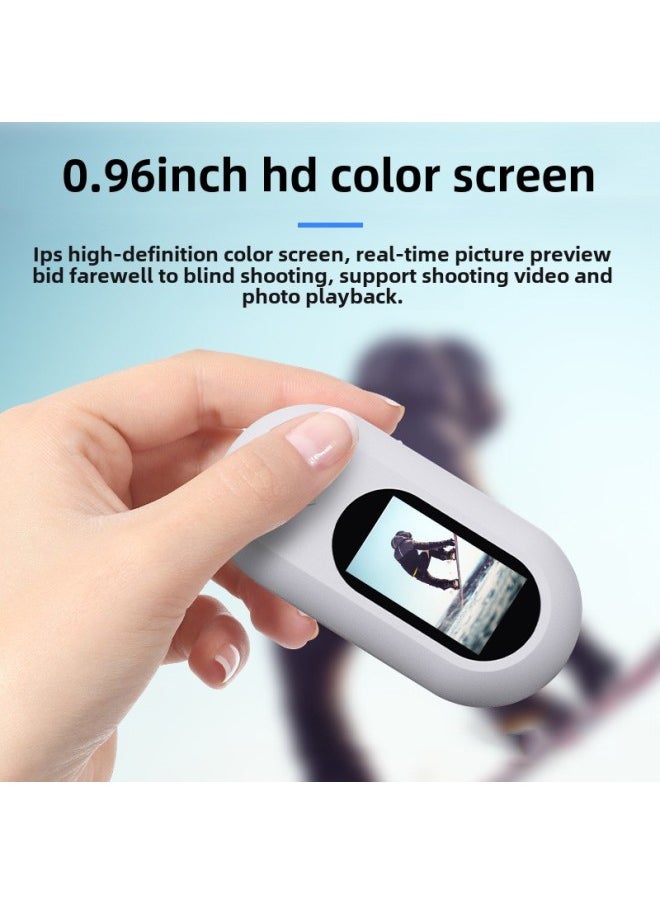 Thumb Camera Sports DV Outdoor Portable Riding Pocket Sports Camera Driving Recorder With Screen-Color:Thumb Camera Black