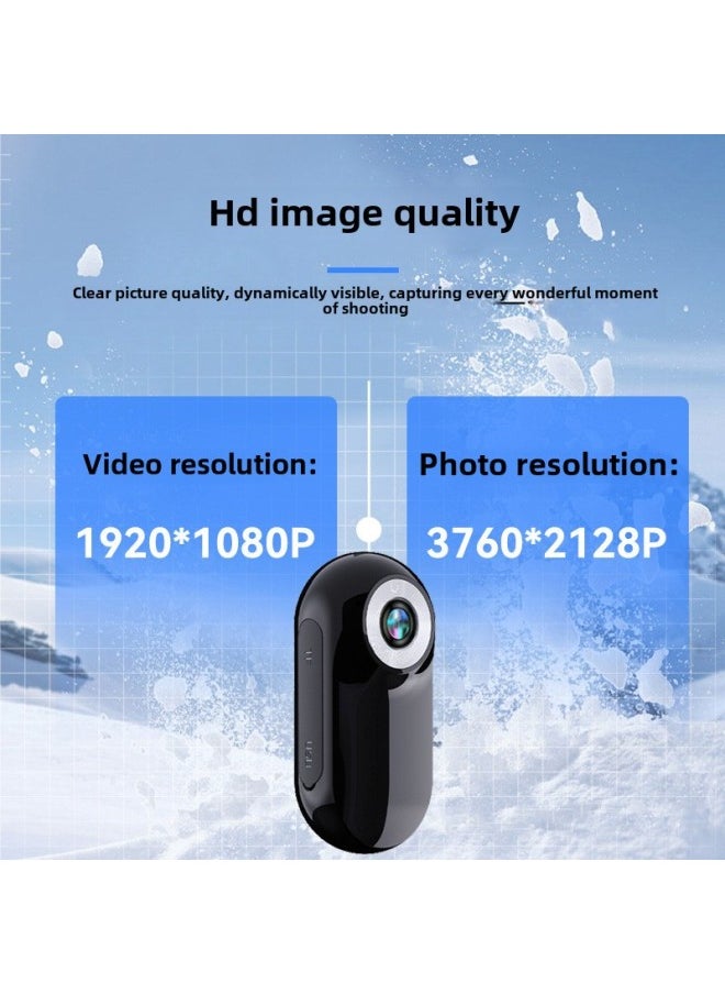 Thumb Camera Sports DV Outdoor Portable Riding Pocket Sports Camera Driving Recorder With Screen-Color:Thumb Camera Black