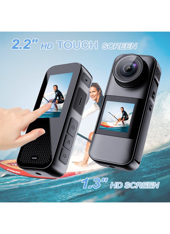 Handheld Camera HC09 Dual-screen Wifi Remote Interconnection Timing Camera E-commerce Digital Camera Video Camera-Color:Standard Configuration
