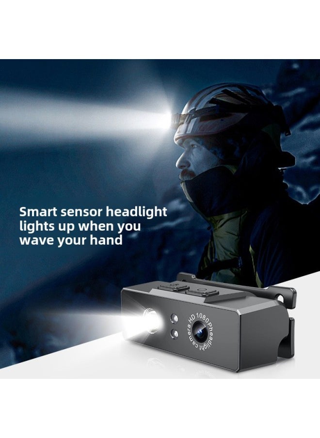 Headlight Camera Head Head Recorder Motion Lighting Digital Camera HD HD Strong Light Camera-Color:D8 Hd + 32g Memory Card Package