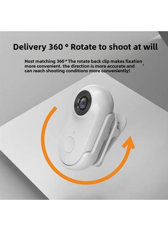 Riding Thumb Camera Upgrade 2 Million WIFI Version 360 Magnetic Sports Camera Travel Shooting-Color:Black Upgrade 2 Million Non-screen WIFI Version