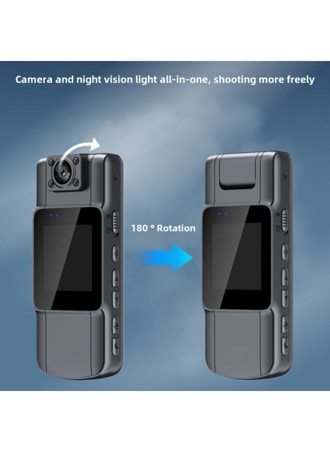 Sports Camera Pocket Thumb Camera Portable Chest Collar Clip Camera Video Recording Recording Pen Conference Recorder-Color:1080P
