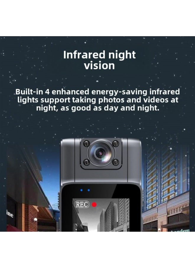 Sports Camera Pocket Thumb Camera Portable Chest Collar Clip Camera Video Recording Recording Pen Conference Recorder-Color:1080P