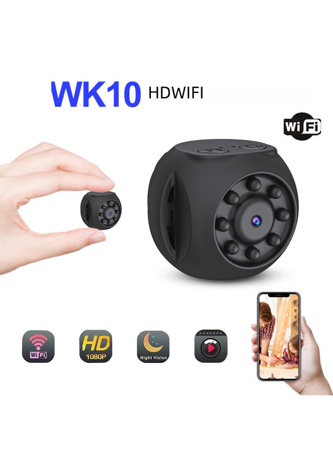High-definition Wireless Wifi Smart Network Camera Night Vision Infrared Sports Dv Camera Wk10 Digital-Color:WK13