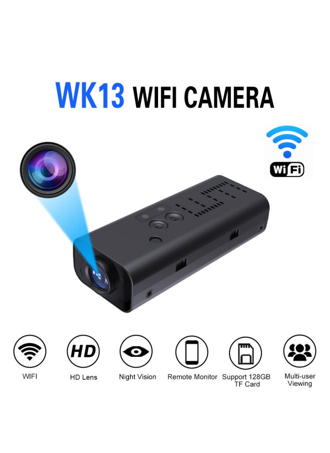 High-definition Wireless Wifi Smart Network Camera Night Vision Infrared Sports Dv Camera Wk10 Digital-Color:WK13