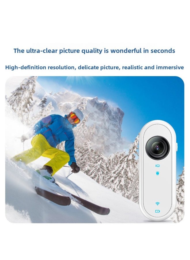 Thumb Sports Camera Outdoor Riding Recorder Sports Camera 1080p Long Endurance Mobile Phone WIFI Interconnection-Color:riding Suit]