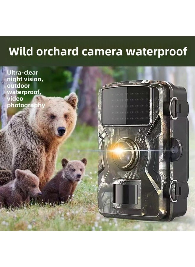 Outdoor Orchard Anti-hunting Field Detection Camera Infrared Night Vision LED Animal Monitoring Courtyard Waterproof Camera-Color:Camouflage