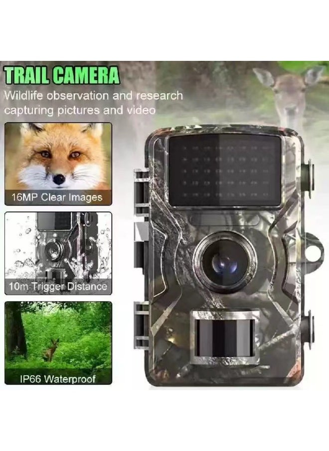 Outdoor Orchard Anti-hunting Field Detection Camera Infrared Night Vision LED Animal Monitoring Courtyard Waterproof Camera-Color:Camouflage