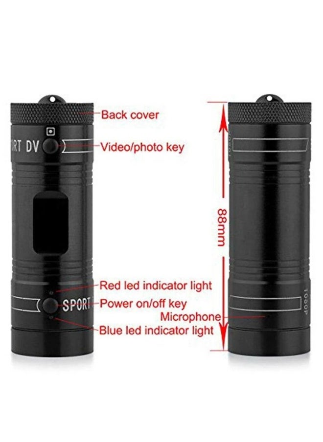 P9 F9 Sports Camera HD 1080p Bicycle Helmet Waterproof DV Flashlight Driving Recorder Cross Border-Color:F9 Action Camera-English Version