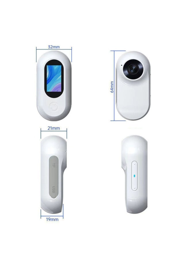 Pet Perspective Recorder Camera Thumb Camera Hd Outdoor Portable Cycling Sports Camera DV-Color:Black WIFI Version  + Collar