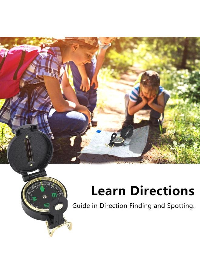 6Pcs Outdoor Exploration Binoculars Set Young Kids Educational Gift for Camping Hiking Green