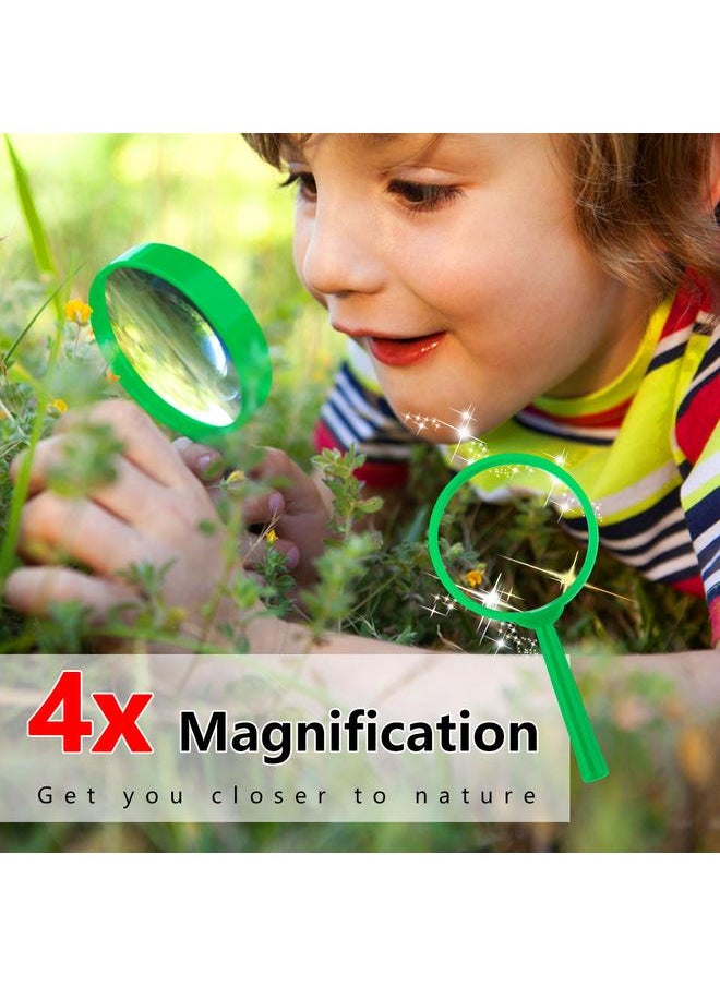 6Pcs Outdoor Exploration Binoculars Set Young Kids Educational Gift for Camping Hiking Green