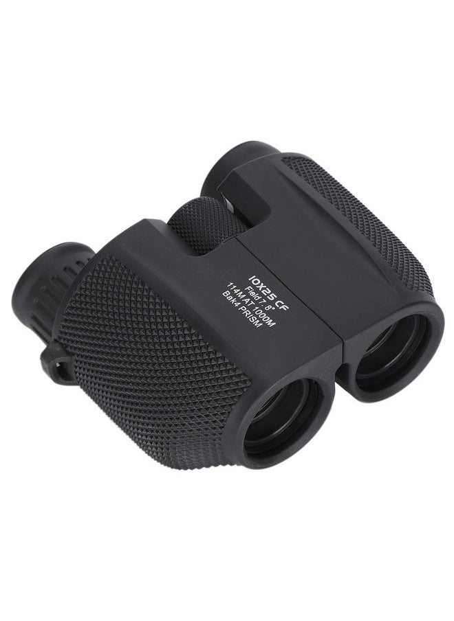 Small Binoculars High Power HD Mini Portable Optical Telescope 10X25 for Hunting Sightseeing