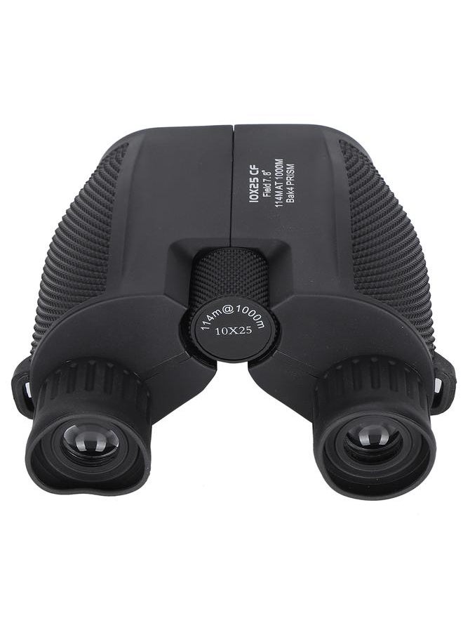 Small Binoculars High Power HD Mini Portable Optical Telescope 10X25 for Hunting Sightseeing