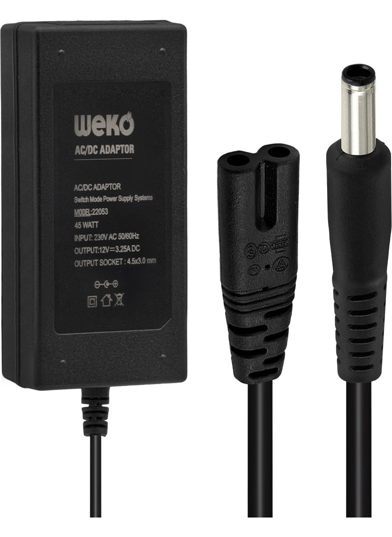 Weko 12 Volt 3.25 Ampere 4.5x3.0mm Tip Notebook Adapter Domestic Production