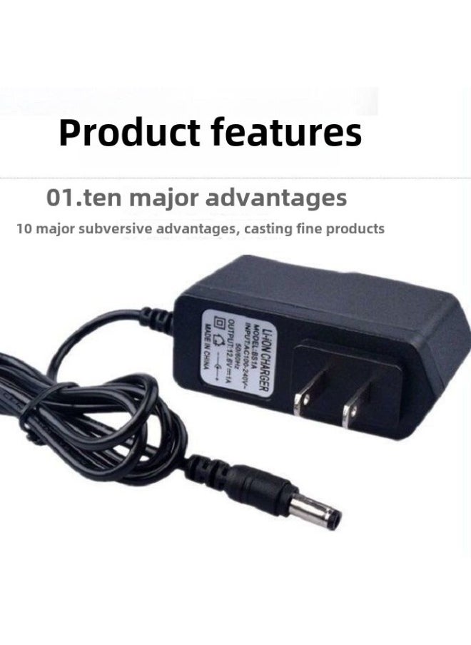Lithium Battery Charger 1A2A18650 Headlight Adapter-Color:4..2V2A 【DC5.5*2.5/2.1MM】