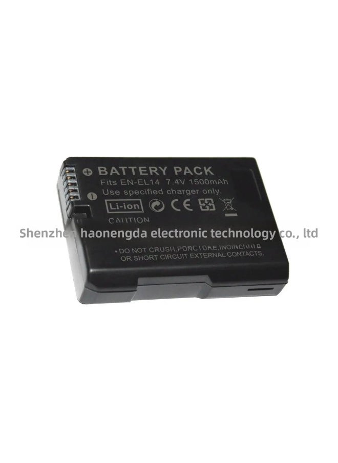 For Nikon EN-EL14/EL14a Digital Camera Lithium Battery D3100 D3400 D5300 D5600-Standard Capacity:1500（mah）