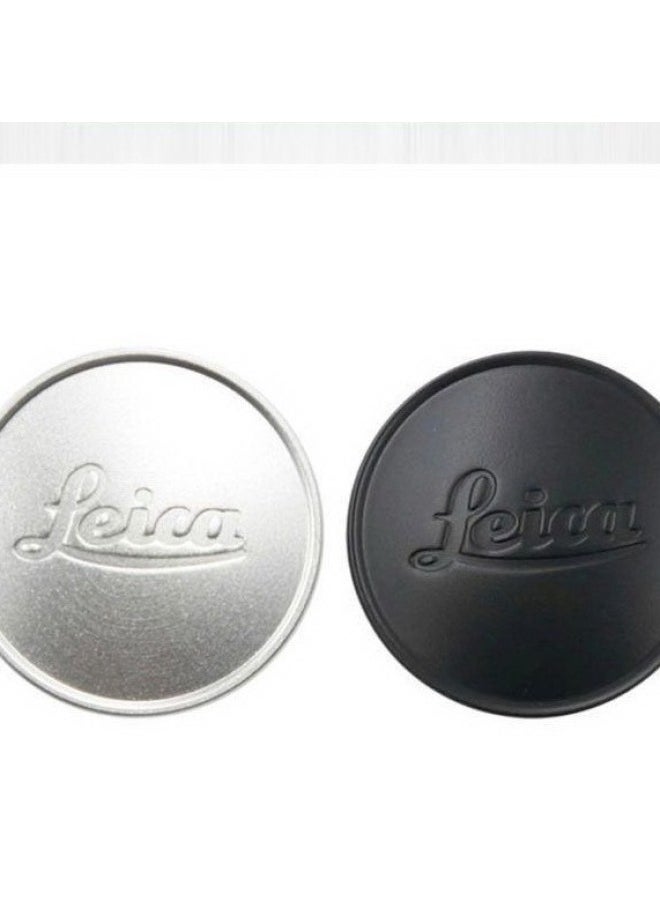 High Quality Leica A39 E39 Lens Dedicated Metal Front Cover Optional Black/silver-Color:Silver