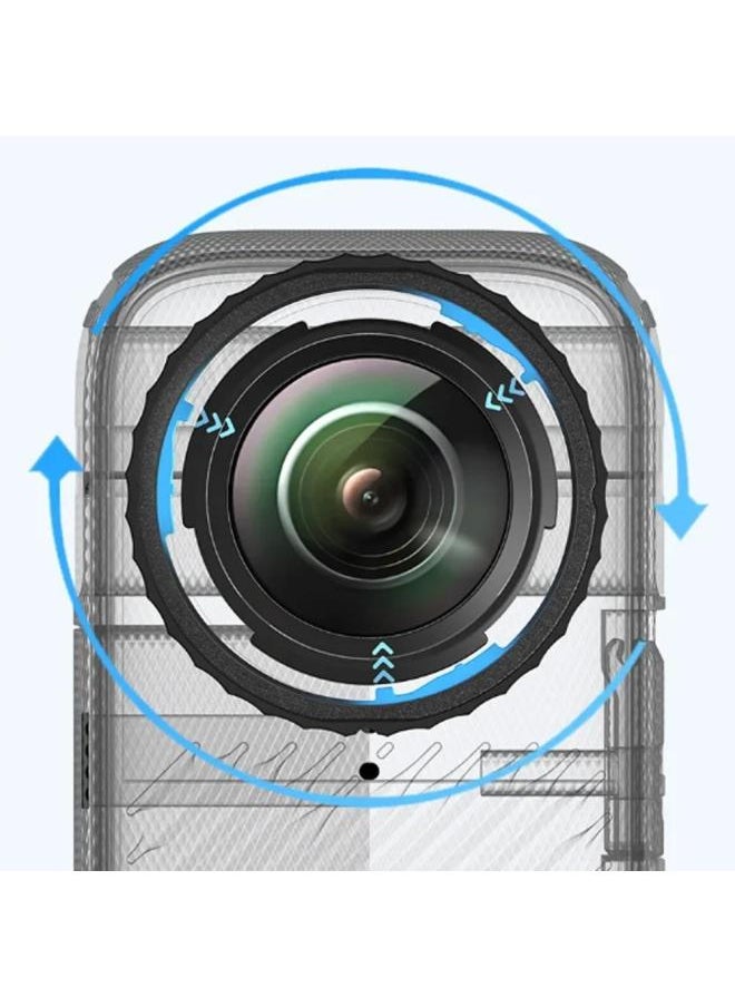 FOR STARTRC PHOTO For FOR Insta360 Shadow Stone X4 Lens Protective Cover Screen Scratch-resistant-Color:1PC