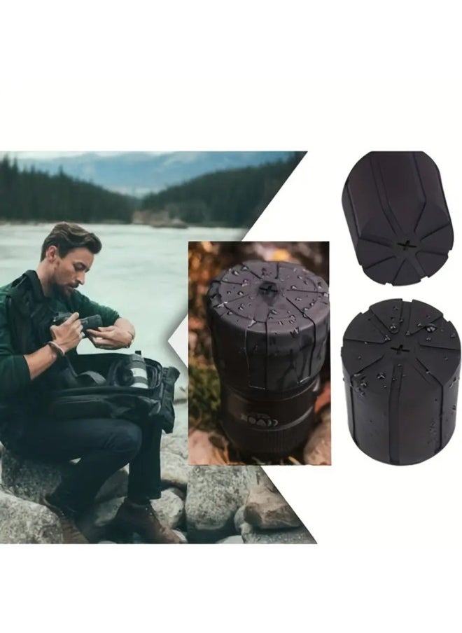 Universal Camera Cover Accessories SLR Lens Cover Silicone Lens Cover Digital Camera Dust-proof And Waterproof Lens Cover-Color:Boxed