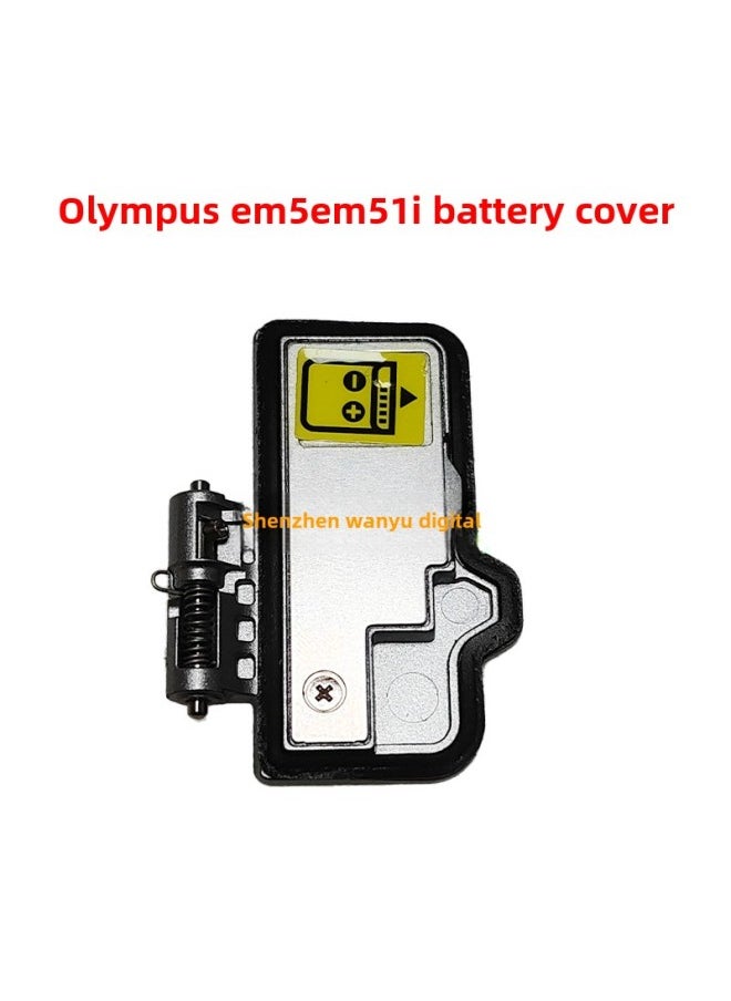 For Olympus EM5 EM5M2 Second Generation Battery Cover Bottom Case Camera Battery Cover Black Silver-Color:Battery Cover Button