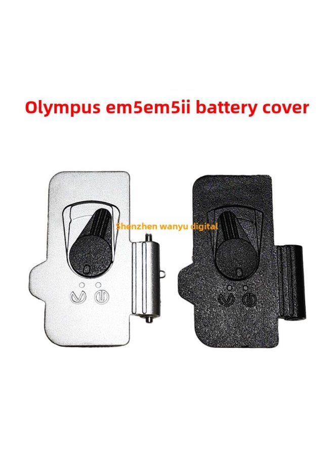 For Olympus EM5 EM5M2 Second Generation Battery Cover Bottom Case Camera Battery Cover Black Silver-Color:Battery Cover Button