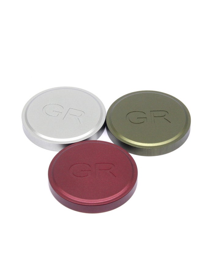 Suitable For Ricoh GR2/GR3/GR3X Lens Cover Dustproof Protective Cover Aluminum Alloy Oxidized SLR Camera Lens Cover-Color:Magenta