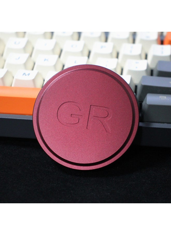 Suitable For Ricoh GR2/GR3/GR3X Lens Cover Dustproof Protective Cover Aluminum Alloy Oxidized SLR Camera Lens Cover-Color:Magenta