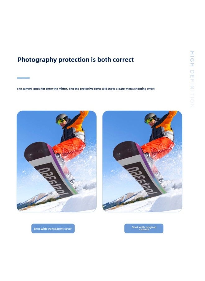 Photography Accessories Shadow Stone Insta360X3 Transparent Cover No-disassembly Shooting Protective Cover Dust-proof Anti-scratch Anti-drop Case-Color:Lens Protective Cover