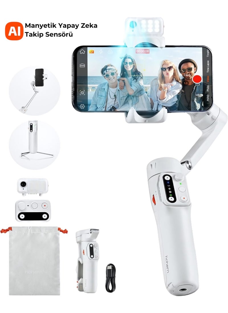 Isteady V33-Axis Phone Stabilizer Gimbal with Artificial Intelligence Tracking Sensor