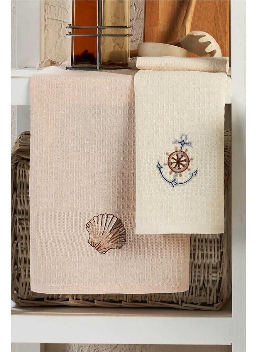 6 Piece Kitchen Drying Cloth 30 x 50 cm Sea