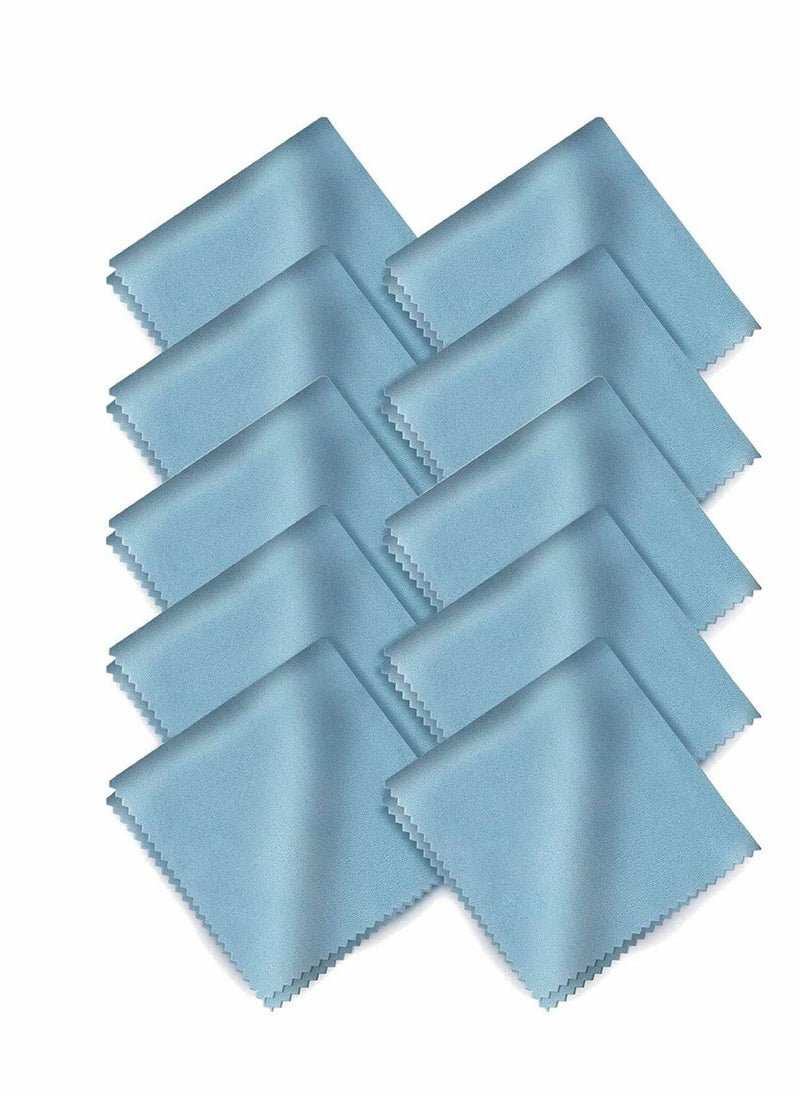 Microfiber Glasses Cleaning Cloth, Camera Lenses LCD Screens, 10Packs Cloths for All Type of Screens Spectacles Laptops Smartphones, Pack 10