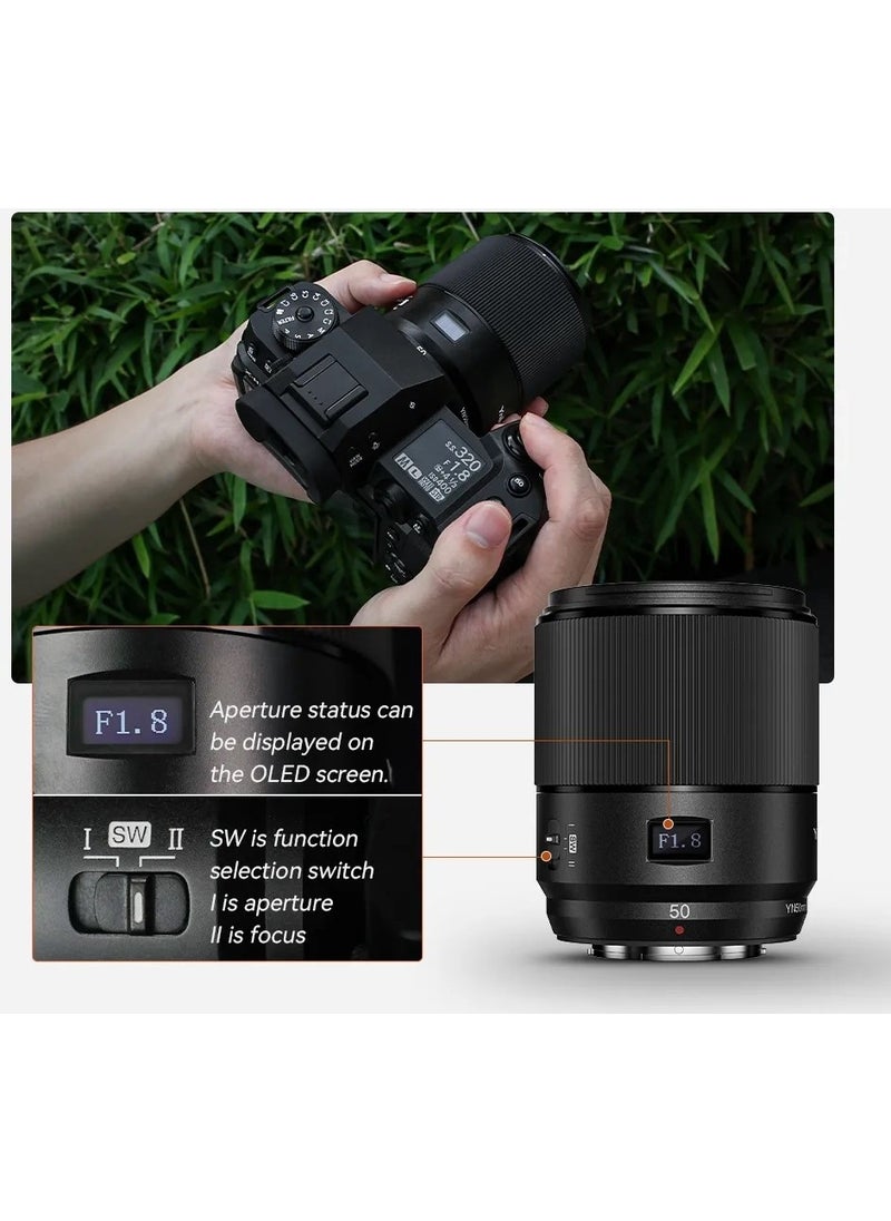YN50MM F1.8x Da Dsm Pro Fujifilm x Mount Compatible Autofocus Prime Lens