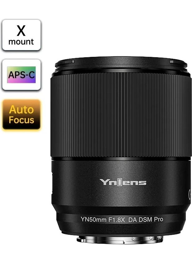 YN50MM F1.8x Da Dsm Pro Fujifilm x Mount Compatible Autofocus Prime Lens