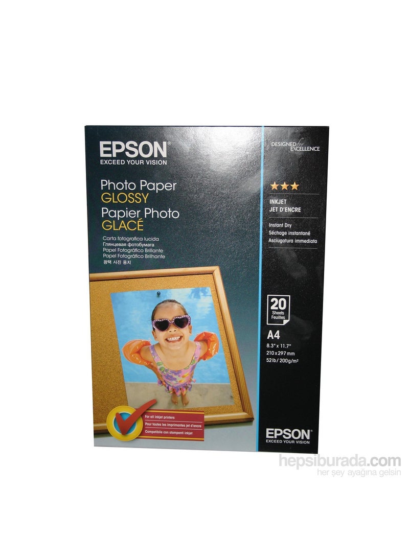 Glossy Photo Paper A4 200Gr (20Li)
