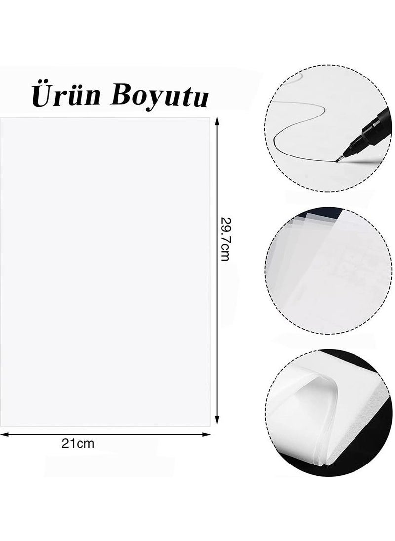 Tracing Paper A4 90 gr 100 Pieces of Sketch Paper 1 Pack
