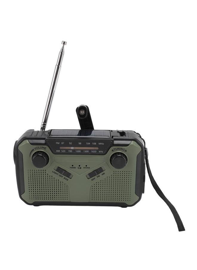 Emergency Hand Crank Radio Multiple Band Reception Solar Radio Portable Alarm Lighting Radio for Outdoors Camping